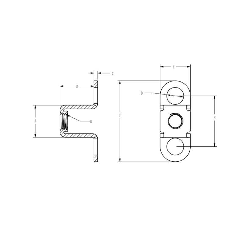 Manubrium bracket drawing