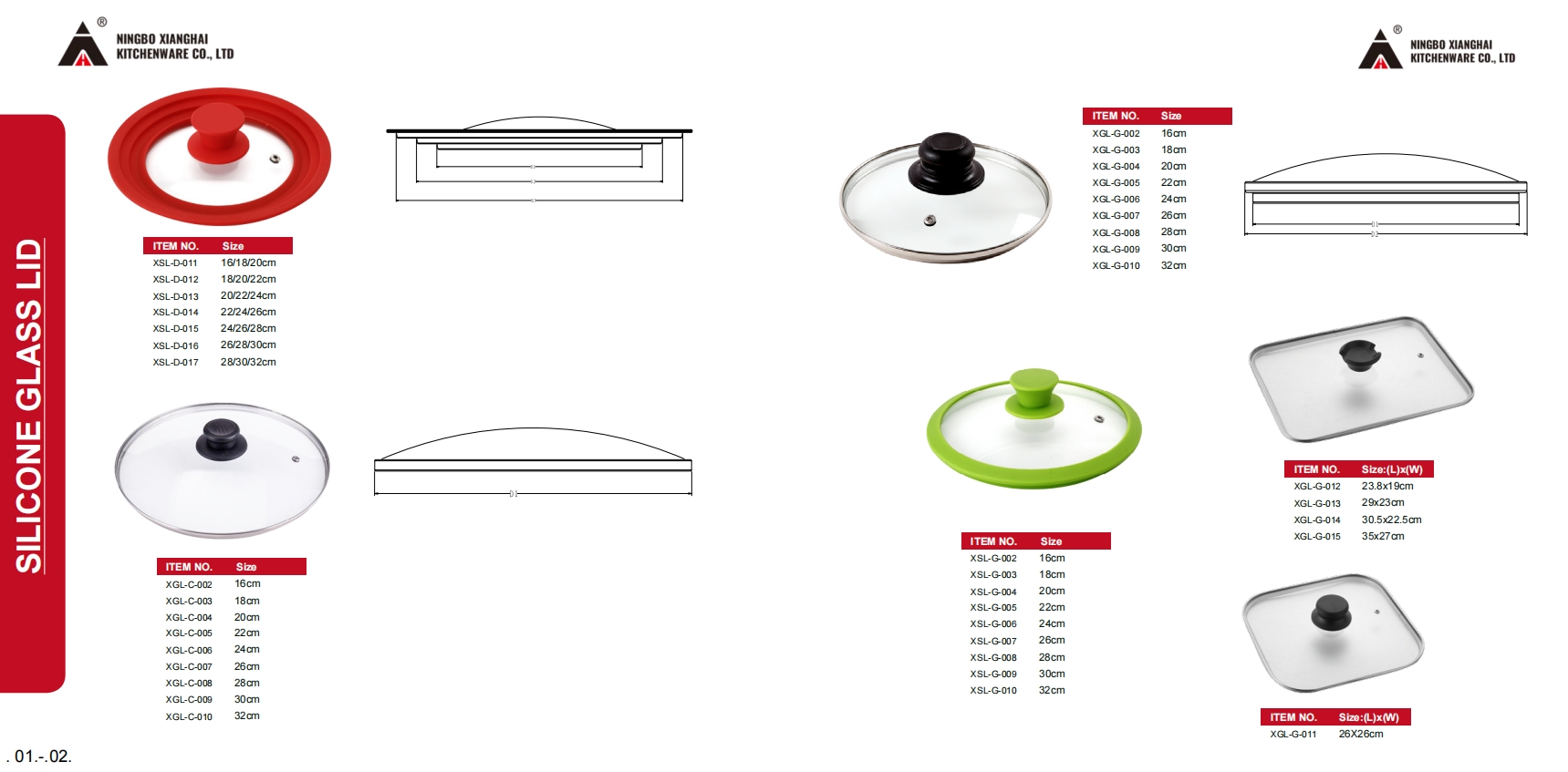 silicone glêzen deksels-Xianghai