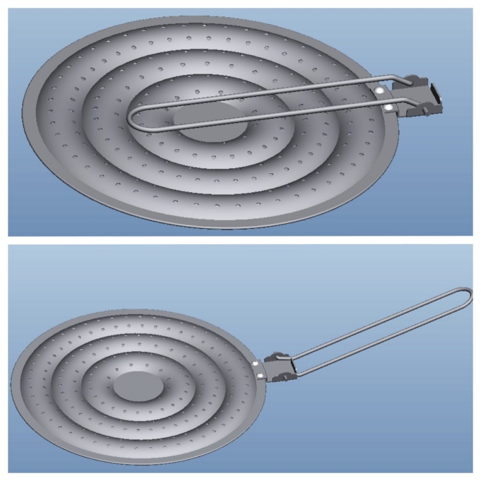 Heat diffuser with handle